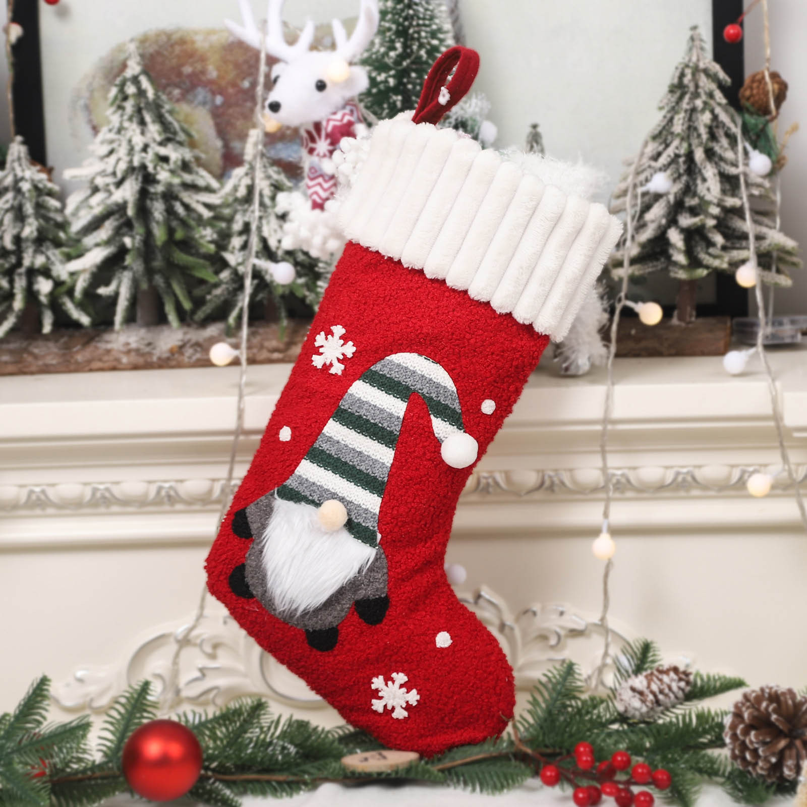 PRINxy Christmas Decoration,Christmas Socks Gift Bags Hanging Stocking