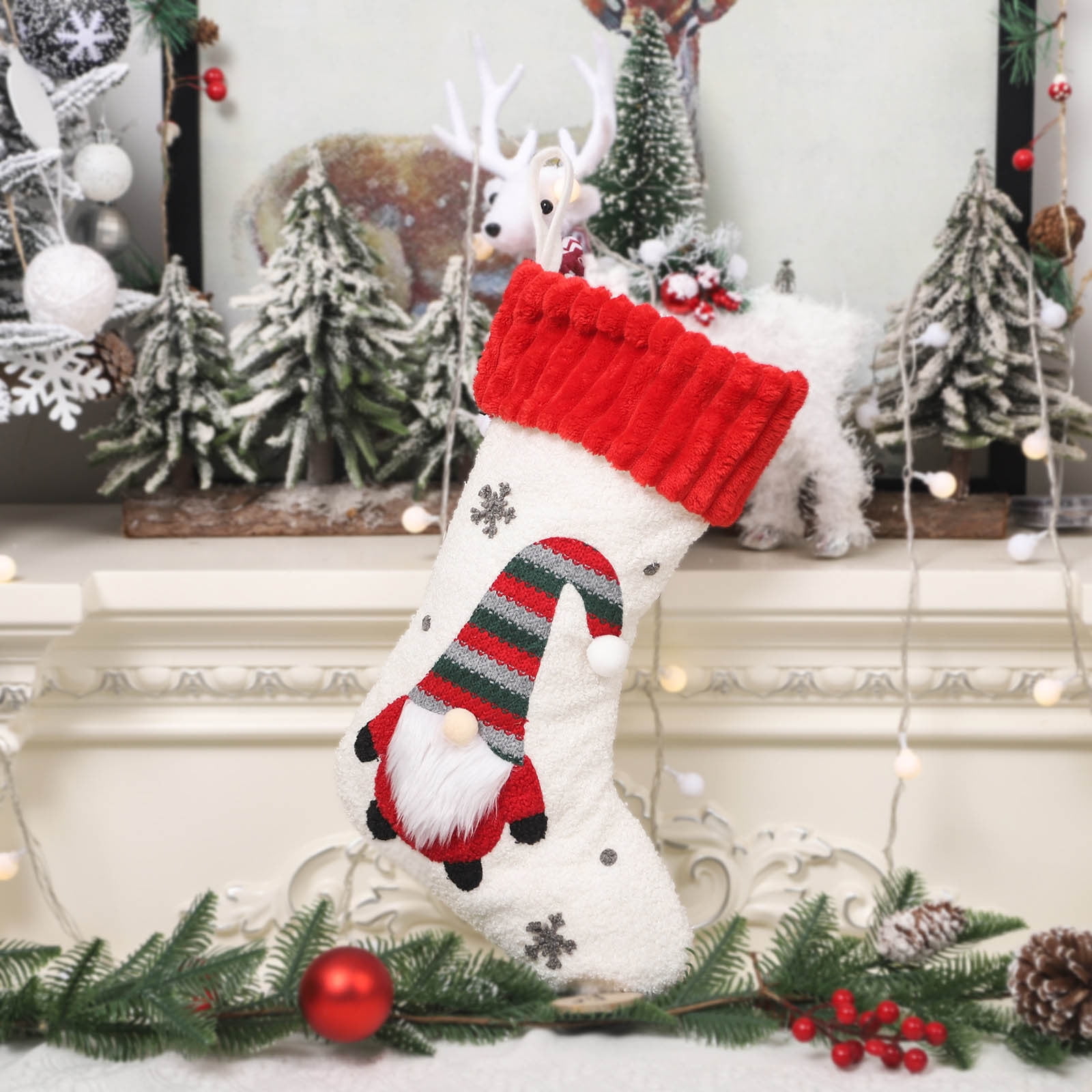 PRINxy Christmas Decoration,Christmas Socks Gift Bags Hanging Stocking