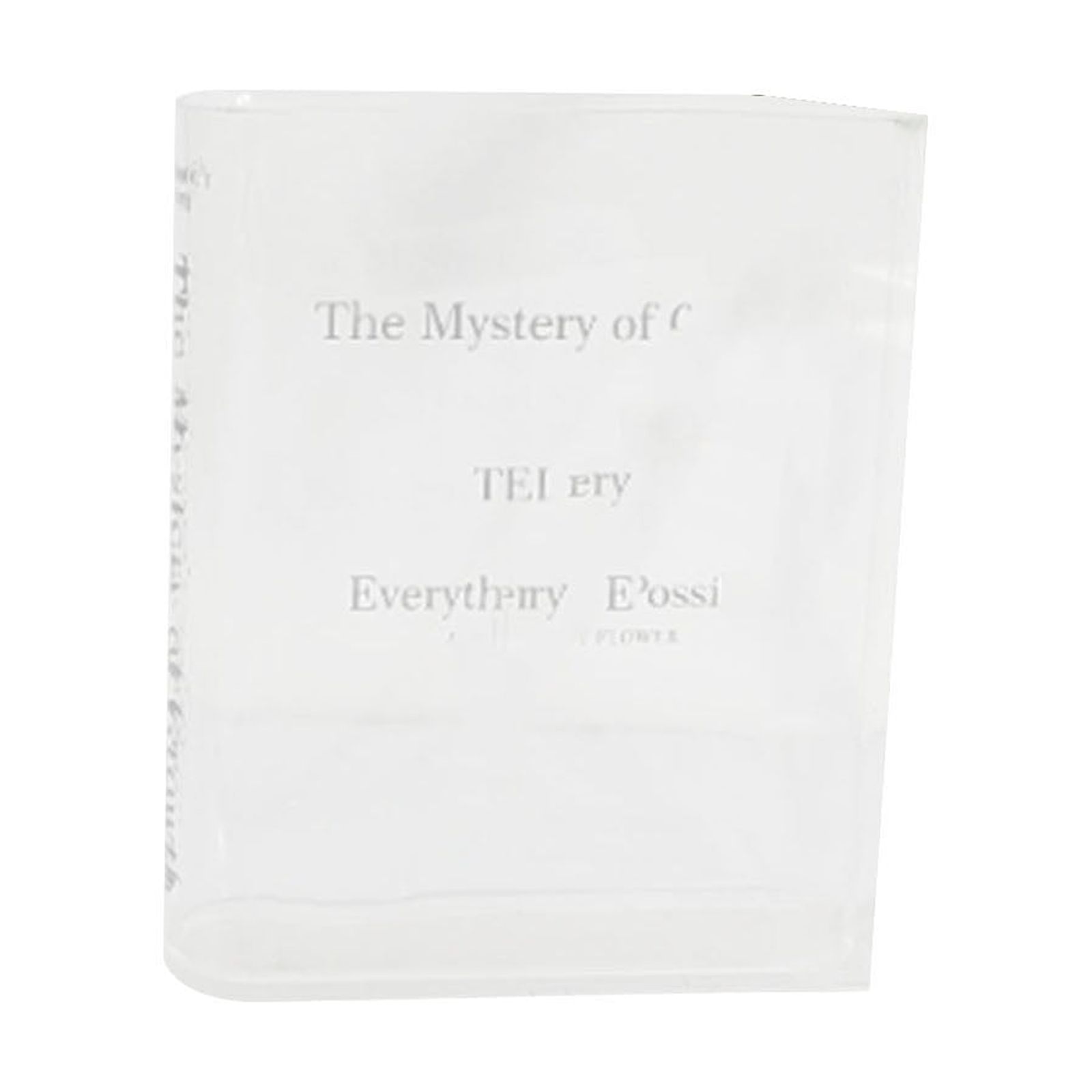 PRINxy Clear Book Vase for Flowers-Acrylic Transparent Book Shaped