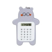 PRINxy Cute Bear Calculator/Basic Button Battery Powered/Handheld Calculator Schools And Children Can Choose/Cyan And Brown Office & Stationery Gray