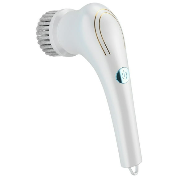 PRINxy Electric Rotary Cleaner Cordless Power Cleaner For Whole House With 5 Replaceable Shower Cleaning Brush Heads,White,