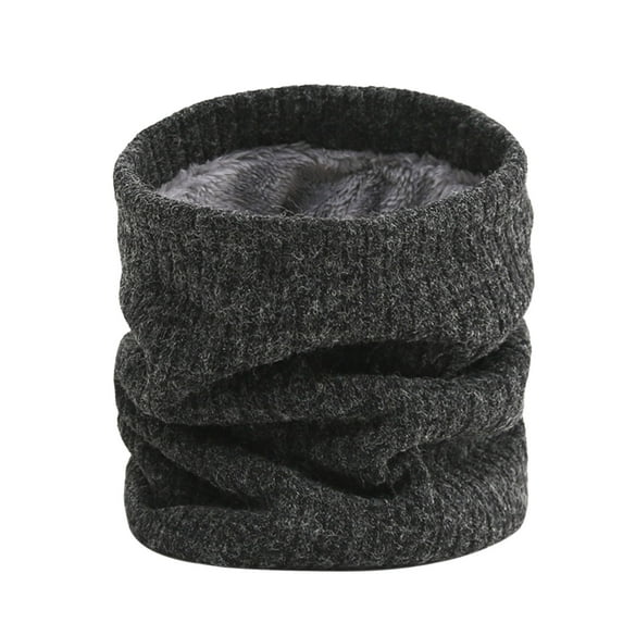 PRINxy Fashion Womens Solid Winter Keep Warm Neck Gaiter Scarves Scarf Neck Warmers Scarfs Dark Gray One Size