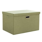 PRINxy Foldable Storage Box Household Large Capacity Storage Box Thickened Toy Sorting Box,Green,B