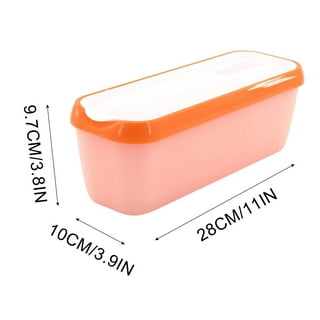 Hemoton Reusable Ice Cream Storage Containers with Lids Stainless Steel  Food Keeper Freezer Box Insulated Ice Cream Tub for Refrigerator Home Made  Ice