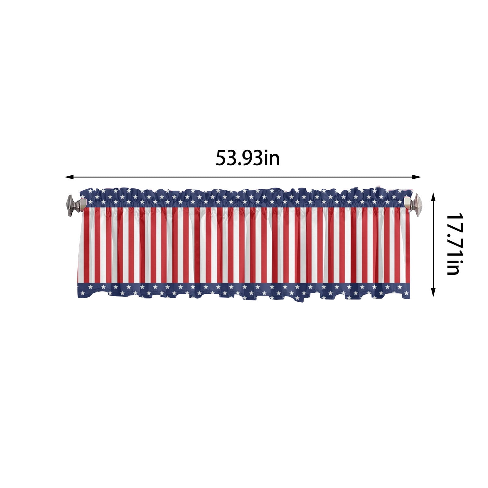 PRINxy Independence Day Living Room Curtains, American Flag Pattern