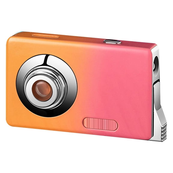 PRINxy Inflatable Red Flame Lighter,and Personalized Camera Design,Transparent And Visible Illuminated Compartment Pink