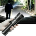 thumbnail image 1 of PRINxy LCD Battery Flashlight,10000 Lumens Super Bright Flashlight, Zoomable, Rechargeable Flashlight with 4 Modes, Powerful Handheld Flashlight Black, 1 of 9
