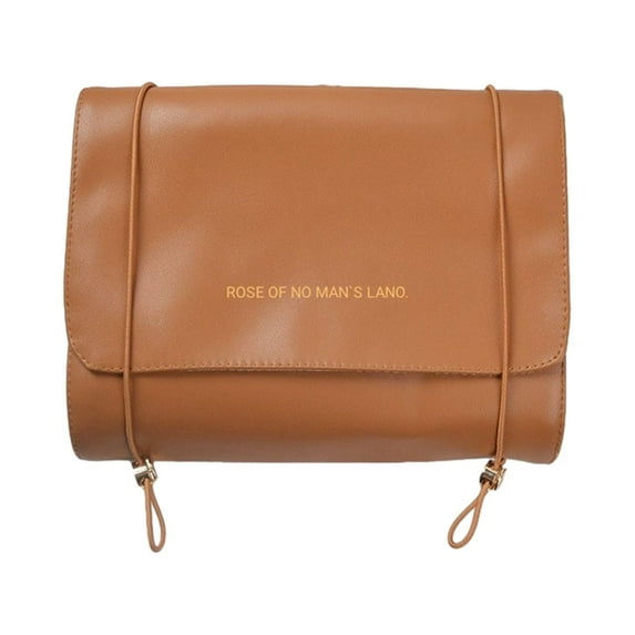 PRINxy Large Capacity Travel Cosmetic Bag For Women,Makeup Bag Travelling Leather Cosmetic Bag ,Multifunctional Storage Travel Makeup Cosmetic Bag Brown