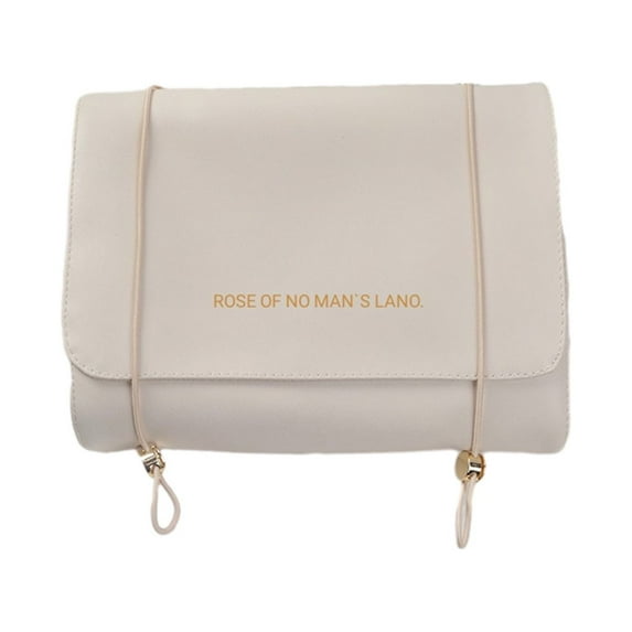 PRINxy Large Capacity Travel Cosmetic Bag For Women,Makeup Bag Travelling Leather Cosmetic Bag ,Multifunctional Storage Travel Makeup Cosmetic Bag White