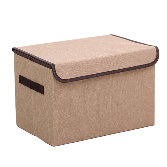 PRINxy Larger Storage Cubes Foldable Storage Box With Lid,Collapsible Storage Bin Organizer Basket With Sturdy Handles For Closet,Coffee,
