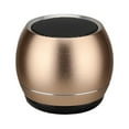 thumbnail image 1 of PRINxy Metal Bluetooth Speaker, Mini Speaker, Subwoofer Outdoor Portable Bluetooth Speaker, HIFI Sound Quality, Intelligent Noise Reduction Gold, 1 of 6