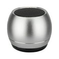 thumbnail image 1 of PRINxy Metal Bluetooth Speaker, Mini Speaker, Subwoofer Outdoor Portable Bluetooth Speaker, HIFI Sound Quality, Intelligent Noise Reduction Silver, 1 of 1