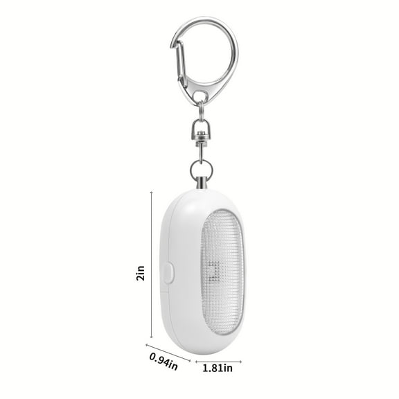 PRINxy New LED Warnings Light,Personal Alarm,Outdoor Sports Safetys Warnings Light,Women's Antis Wolf Alarm Emergency Safety Alarm for Women,Men,Children,Elderly White