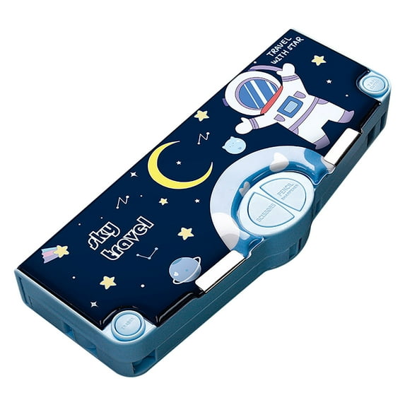 PRINxy New Multi-functional Stationery Box With High Appearance,Handsome Male And Female Students,Double Layer Pencil Case B