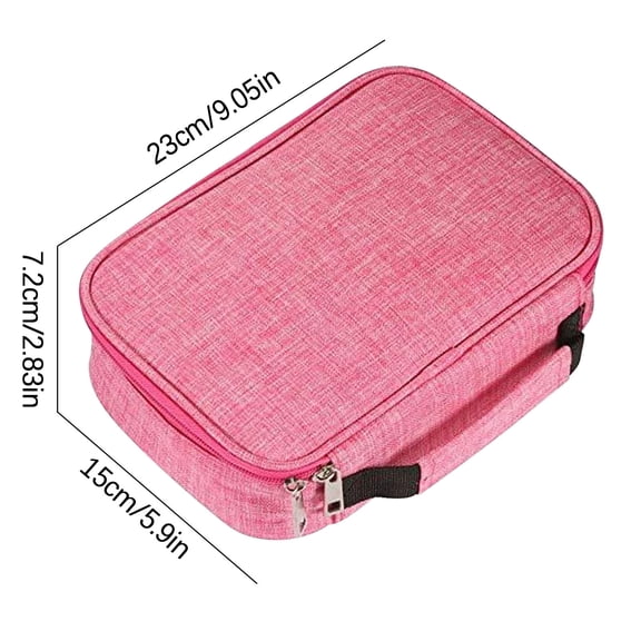 PRINxy Pen Bag Art Storage Pen Curtain 72 Hole Sketch Brush Color Pencil Bag Porous Stationery Box Office & Stationery Pink