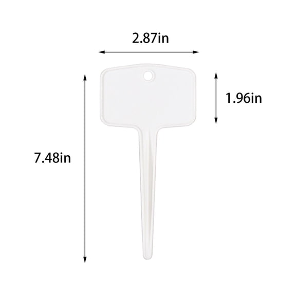 PRINxy Plastic Plant Labels,Waterproof Plant Tags,T-Type Plant Tags,Garden Tags For Outdoor,Plant Name Tags,Seed,Gardening Signs For DIY,Plant Identification Stakes M 12PC