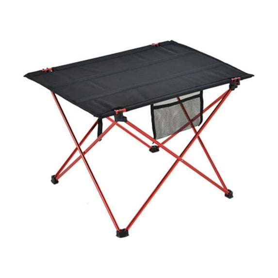 PRINxy Portable Camping Table Ultralight Aluminum Folding Beach Table Camp for Camping Hiking Backpacking Outdoor Picnic Red
