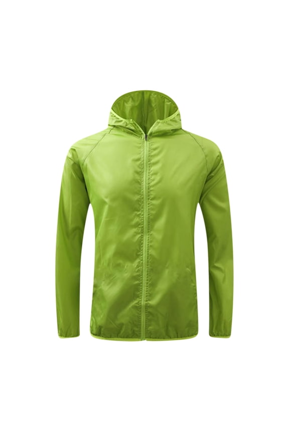 Rain Jacket Women's Water-proof Breathable Raincoat Women's Windbreaker Long Jacket Lightweight Jacket With Hood Women Rain Parka Outdoor Jacket Rain Green M
