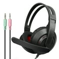 thumbnail image 1 of PRINxy Red Light Effect Luminous Headset Headset Computer Game Gaming Bass Headset With Microphone Headset-Ergonomic Design-Lightweight Black B, 1 of 9