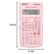 PRINxy Science Calculator 12 Digits Dual Line Display Multifunctional Learning Science Function Calculator Suitable For Primary,Secondary,And College Students Pink
