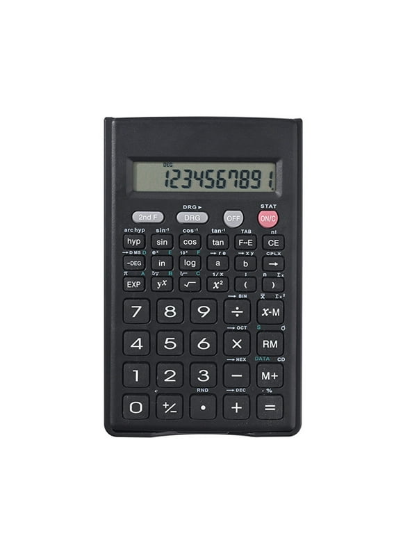 PRINxy Scientific Calculator-Computer Science For College Students-12 Digit Function Calculation Multifunctional Exam For Junior High School Entrance Examination,Black,