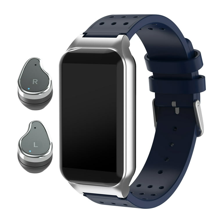PRINxy Smart Watch With Earphones For Women And Men Activity Fitness Watch Combo Bluetooth Earbuds Can Receive Call Messages Calorie Counter For Men Women Kid Navy Walmart