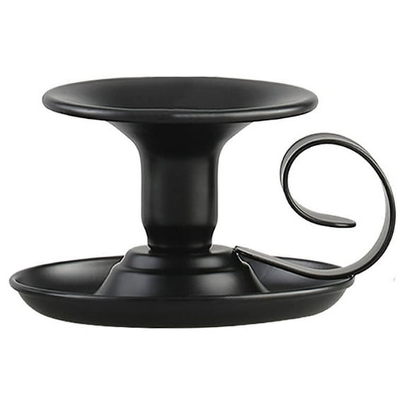 PRINxy Taper Candle Holders-Small Candlestick Holder Bulk,Thicker Metal Candle Sticks Set For Wedding Christmas Party Dining Table Table Centerpiece Decor Black