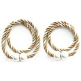 thumbnail image 1 of PRINxy Tiebacks Decorative Weave Rope Gold Magnetic Curtain (2 Count), 1 of 8