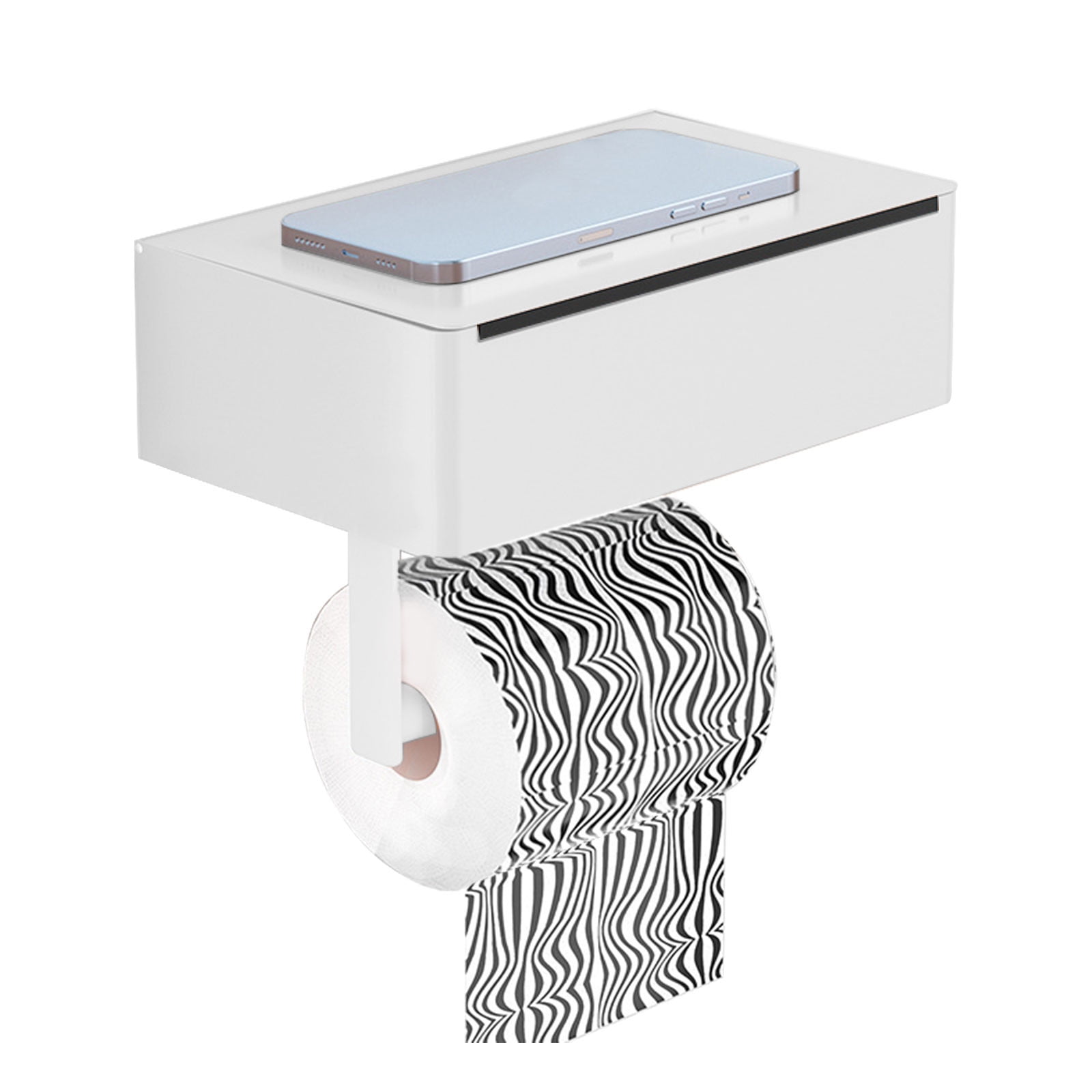 PRINxy Toilet Paper Holder With Shelf,Toilet Paper Holder Storage Wipes ...