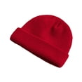 thumbnail image 1 of PRINxy Unisex Solid Waffle Knit Slouchy Beanie Hat, Soft Warm Relaxed Fit Winter Headwear for Mild Fall Outings & Weekend Errands Red, 1 of 3