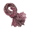 thumbnail image 1 of PRINxy Women’s Crinkled Mixed Floral Patchwork Linen Scarf, Lightweight Long Neck Shawl For Weekend Brunch Outdoor City Strolls Pink, 1 of 3