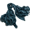 thumbnail image 1 of PRINxy Women’s Crinkled Solid Lightweight Linen Wrap, Airy Long Neck Shawl For Spring Road Travel Coffee Runs Daily Outfits Mint Green, 1 of 3