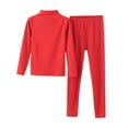 thumbnail image 1 of PRINxy Women's Fleece Pajama Sets 2 Piece Outfits Long Sleeve Mock Neck Tops and Elastic Waist Pants Casual Warm Sleepwear Loungewear Sets Red XL, 1 of 8