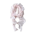 thumbnail image 1 of PRINxy Women’s Ruffled Trim Sheer Skinny Scarf, Flowy Lightweight Long Neck Bandana For Office Beach Vacations Coffee Runs Pink, 1 of 5