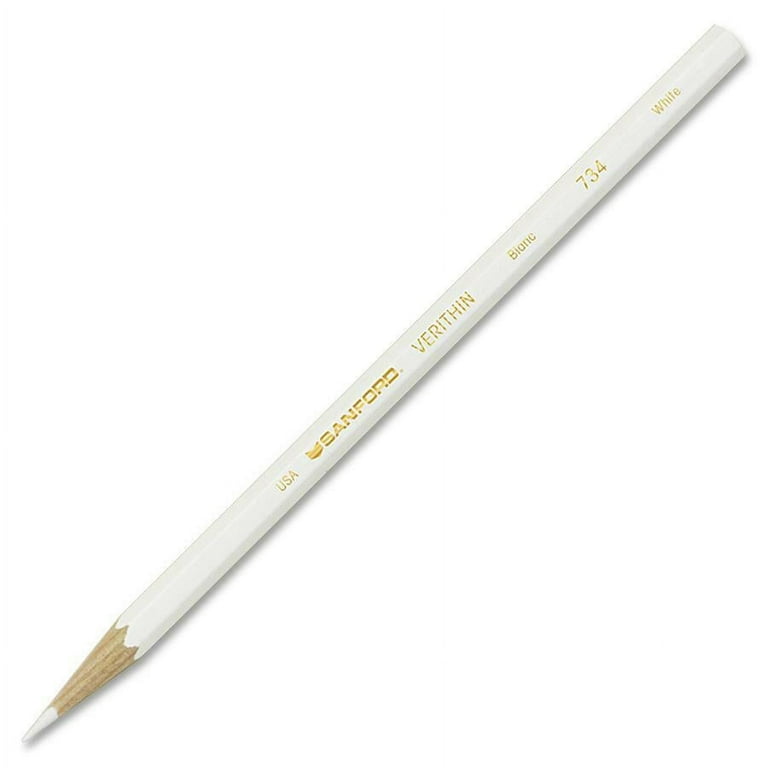 Prismacolor Verithin Colored Pencils - White Lead - White Barrel - 1 Dozen Prismacolor Verithin Colored Pencils - White Lead - White Barrel - 1 Dozen