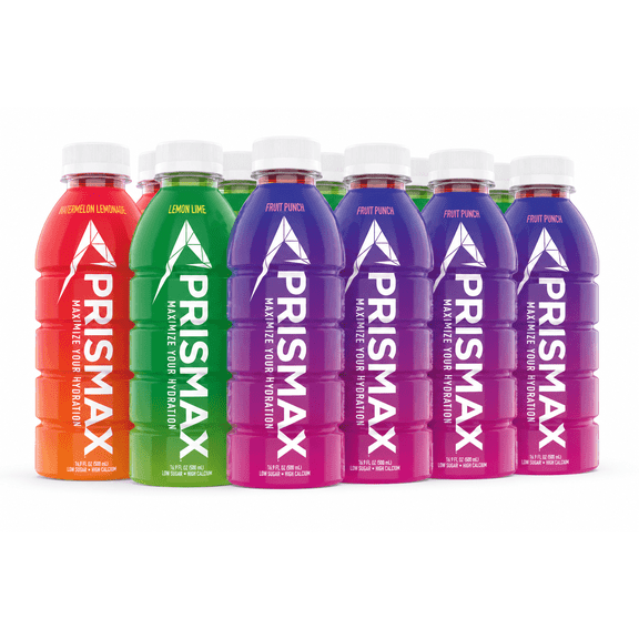 PRISMAX Hydration Sports Drink Multi-Pack Caffeine-Free Gluten-Free 12 Count 16.9 fl oz Bottle