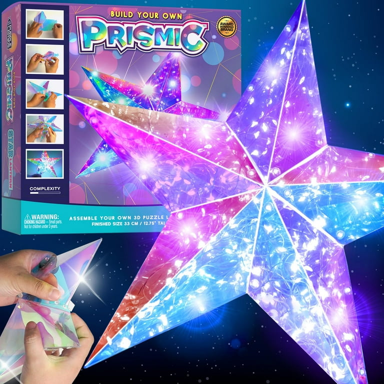 PRISMIC Make Your Own 3D Star Light Arts Craft Kits Craft Kits for Girls Ages 8 12 Gifts for 8 9 10 Years Old Girls Fun Crafts for Kids Ages