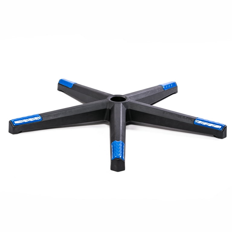 PRISP Gaming Chair Base Replacement 5 Legs Base Black and Blue Office Desk Chair Parts Walmart