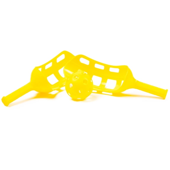 PRISP Scoop Ball Game Set - 2 Curvy Catchers and 1 Ball, Fling Toss Throw and Catch