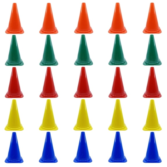 PRISP Vinyl Multi Purpose Cone - Light Indoor and Outdoor Marker, Set of 25