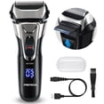 thumbnail image 1 of PRITECH Electric Razor for Men, Foil Electric Shaver with Beard Trimmer, Cordless Rechargeable Razor for Facial Shaving, LED Display Wet& Dry Use, 1 of 11