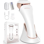PRITECH Electric Razor for Women, Cordless Electric Shavers, Wet & Dry Waterproof Lady Razors for Legs, Arms, Underarms, Bikini (Gold)