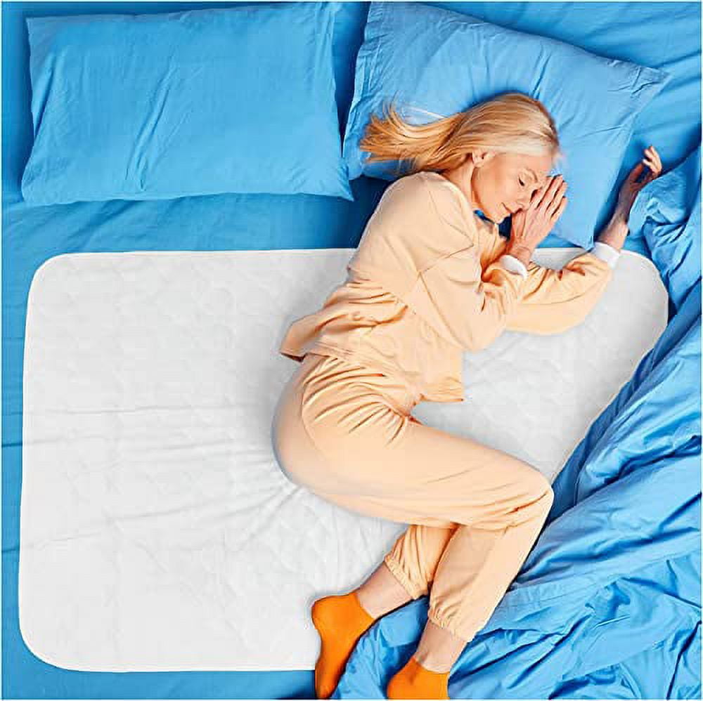 Nestl Reusable and Washable Incontinence Bed Pads, Waterproof Protective  Underpads, 34 x 36, 4 Pack 