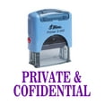 thumbnail image 1 of PRIVATE & CONFIDENTIAL Self Inking Rubber Stamp Custom Shiny Office Stationary Stamp, 1 of 1