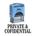 thumbnail image 1 of PRIVATE & CONFIDENTIAL Self Inking Rubber Stamp Custom Shiny Office Stationary Stamp, 1 of 3