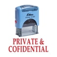 thumbnail image 1 of PRIVATE & CONFIDENTIAL Self Inking Rubber Stamp Office Stationary Custom Shiny Stamp, 1 of 4