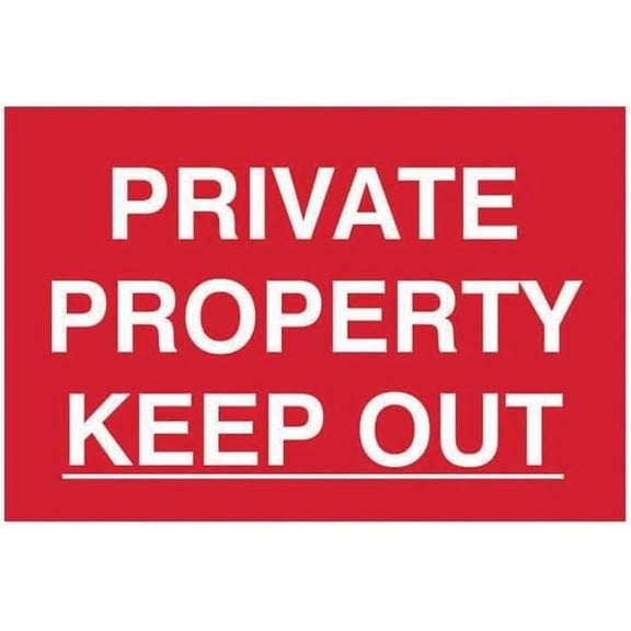 PRIVATE PROPERTY KEEP OUT Site Safety Metal Sign 8x12 Inch Notice Danger Warning Caution for Outdoor & Indoor