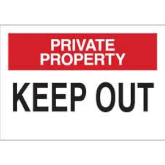 PRIVATE PROPERTY - Keep Out Sign - Security and Admittance Sign - Restricted Access Sign, No.6397 Safety Sign, 8 X 12 Inch Metal Tin Sign