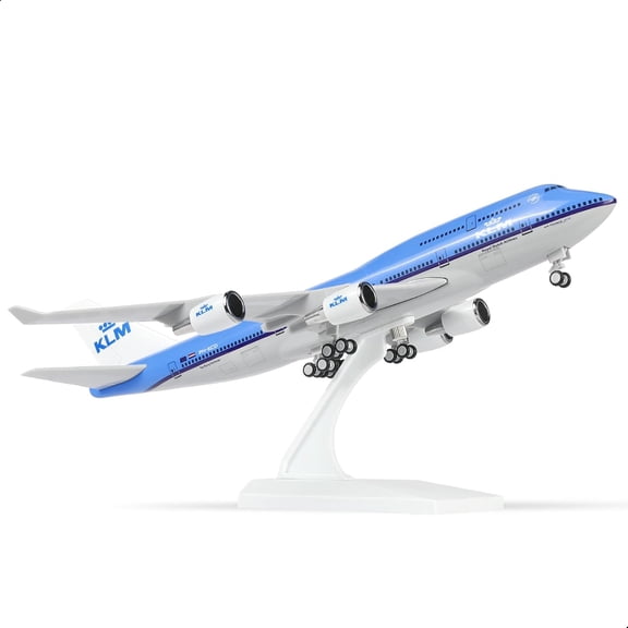 PRIYAL 1/240 United 747 Airplane Model Kit (30cm L) for Boeing 747 Airlines Resin Plane Model with Display Stand for Adult Aviation Gift or Decorations
