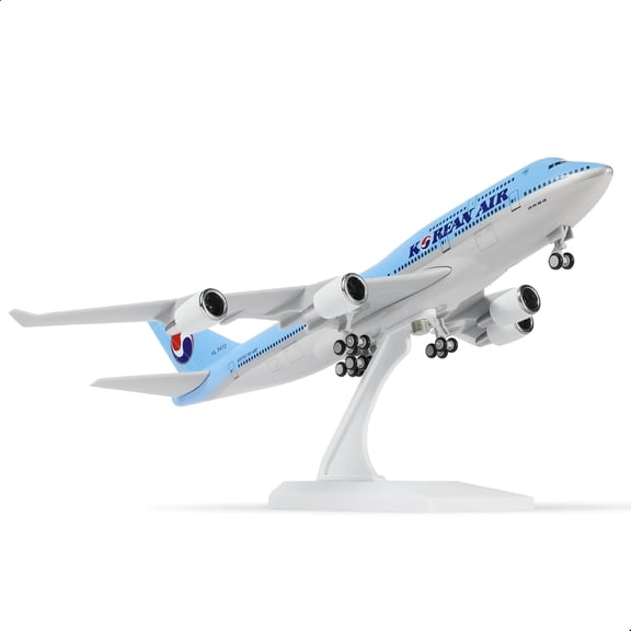 PRIYAL 1/240 United 747 Airplane Model Kit (30cm L) for Boeing 747 Airlines Resin Plane Model with Display Stand for Adult Aviation Gift or Decorations